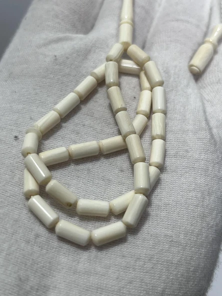 Kesme Fildişi Tesbih 5,65 Gram - Koleksiyonluk Fil Dişi Tespih - Resim 4