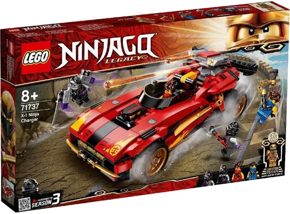 LEGO 71737 NINJAGO Legacy X-1 Ninja Turbo Otomobili