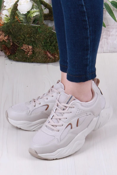 Fort 2107 LMB Rahat Hafif Kalın Taban Sneaker Kadın Spor Ayakkabı - Resim 8