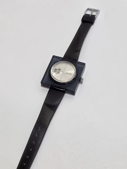 Famoso Shockprotected Jump Hour 38.5mm Silikon Kordon Kol Saati 2.El - Resim 4