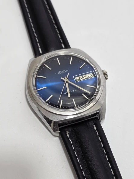 Luxor 37mm Deri Kordon Erkek Kol Saati 2.El - Resim 2