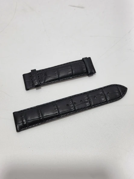 Tissot Uyumlu Croco Baskı Deri Saat Kordonu 19mm - 2