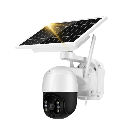 Güvenlik Kamerası Solar Panelli Su Geçirmez Gece Görüş Destekli Wifi Bağlantılı Kamera