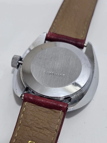 Lucerne Jump Hour 38x33mm Deri Kordon Erkek Kol Saati (ARIZALI) - Resim 7