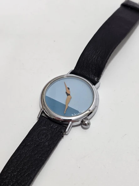 Newtime Yüzücü Temalı 34mm Deri Kordon Kol Saati 2.El - 6
