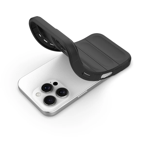 iPhone 16 Pro Kılıf Esnek TPU Oyuklu Arka Yüzey Tasarımlı Etnik Silikon Kapak - 8