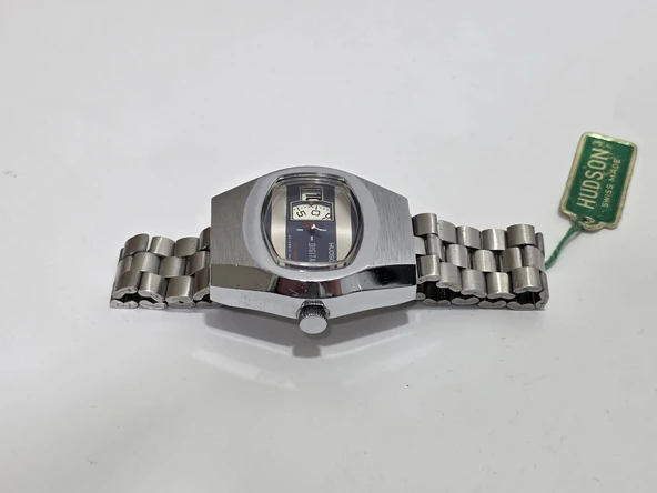 Hudson Digital Jump Hour 42mm Çelik Kordon Erkek Kol Saati 2.El - 7
