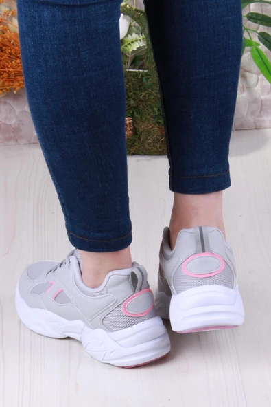 Fort 2107 LMB Rahat Hafif Kalın Taban Sneaker Kadın Spor Ayakkabı - Resim 4