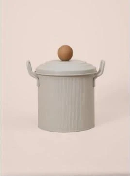 The mİa Stripe Bakliyat ve Deterjan Saklama Kabı Bej STP0022 - 2