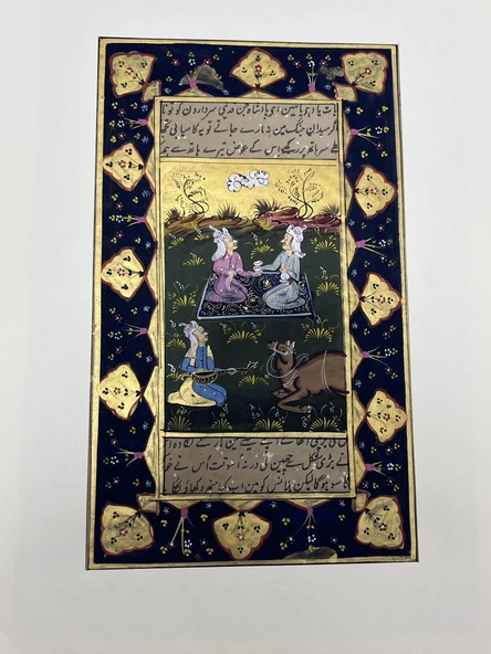 Divan-ı Muhabbet Adlı El Yapımı Minyatür Resim 27,5x16 cm