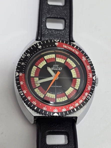 Nelco Ralli Yarış 40mm Deri Kordon Erkek Kol Saati 2.El - Resim 8