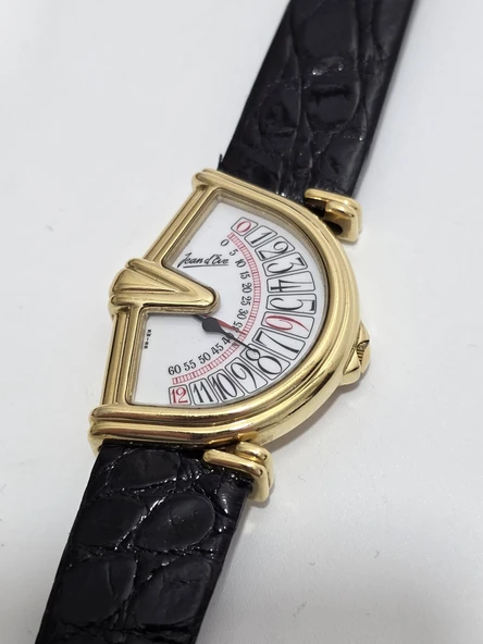 Jean D'Eve Sectora Half Moon Deri Kordon Kadın Kol Saati 2.El - 4