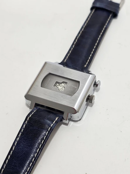 Secory Sexy Jump Hour 39x30mm Deri Kordon Erkek Kol Saati 2.El
