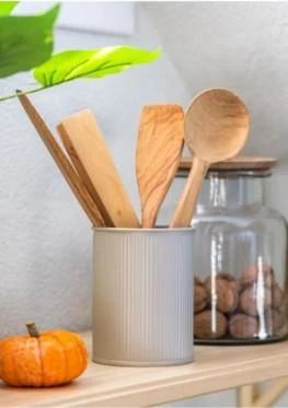 The Mia Stripe Tezgah Üstü Kaşıklık Bej 13x11 Cm STP0021 - 2