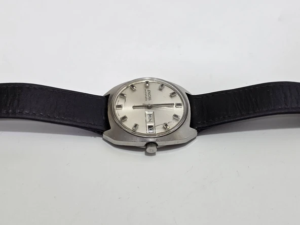 Enicar 37mm Deri Kordon Vintage Erkek Kol Saati 2.El - Resim 3