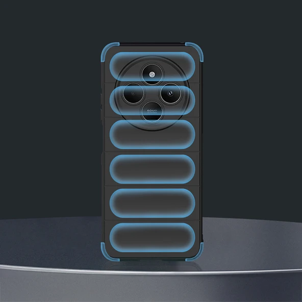 Xiaomi Redmi 14C 4G Kılıf Esnek TPU Oyuklu Arka Yüzey Tasarımlı Etnik Silikon Kapak - Resim 4