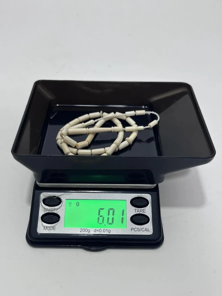 Kesme Fildişi Tesbih 6 Gram - Koleksiyonluk Fil Dişi Tespih - 5