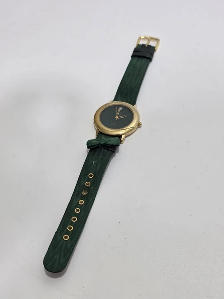Modern English Gala 38mm Taşlı Deri Kordon Kol Saati 2.El - 2