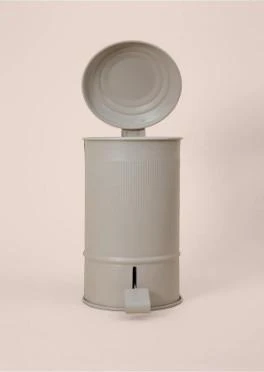 The Mia Stripe Mutfak Ve Banyo Çöp Kovası Bej 5 Lt STP0025 - 5