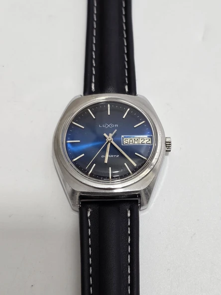 Luxor 37mm Deri Kordon Erkek Kol Saati 2.El - Resim 8