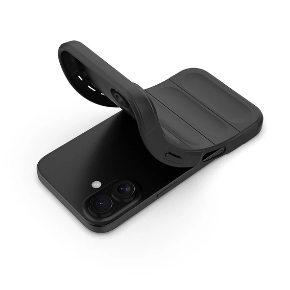 iPhone 16 Kılıf Esnek TPU Oyuklu Arka Yüzey Tasarımlı Etnik Silikon Kapak - 7