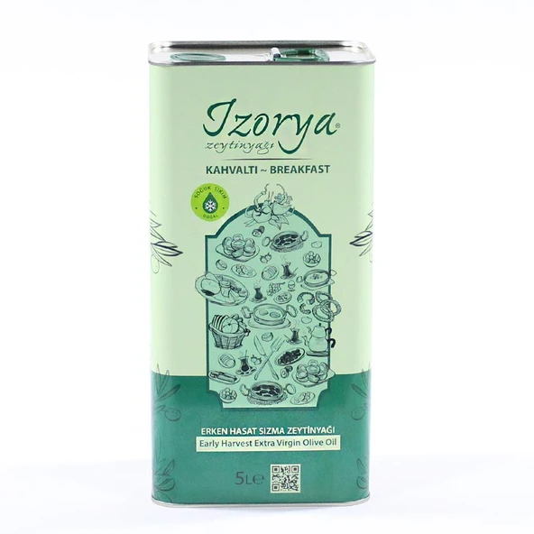izorya Kahvaltı Soğuk Sıkım Erken Hasat Mut Zeytinyağı 5L - 2