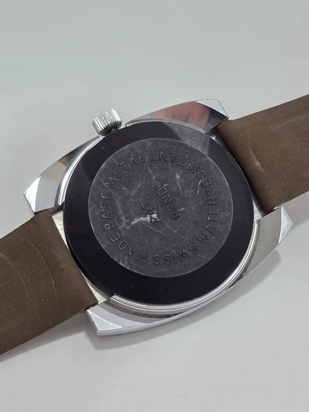 Nelco Shockproof 42,8x39,5mm Deri Kordon Erkek Kol Saati 2.El - Resim 6