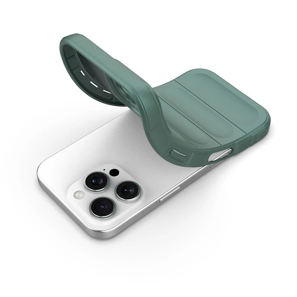 iPhone 16 Pro Kılıf Esnek TPU Oyuklu Arka Yüzey Tasarımlı Etnik Silikon Kapak - 9