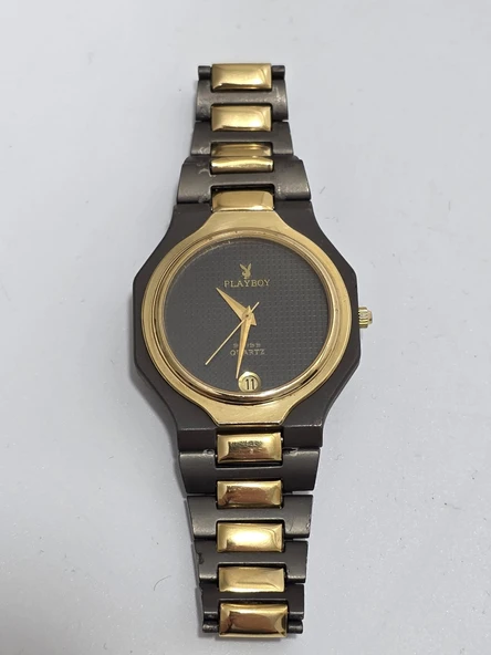 Playboy 33mm Sekizgen Kasa Çelik Kordon Kol Saati 2.El - 8