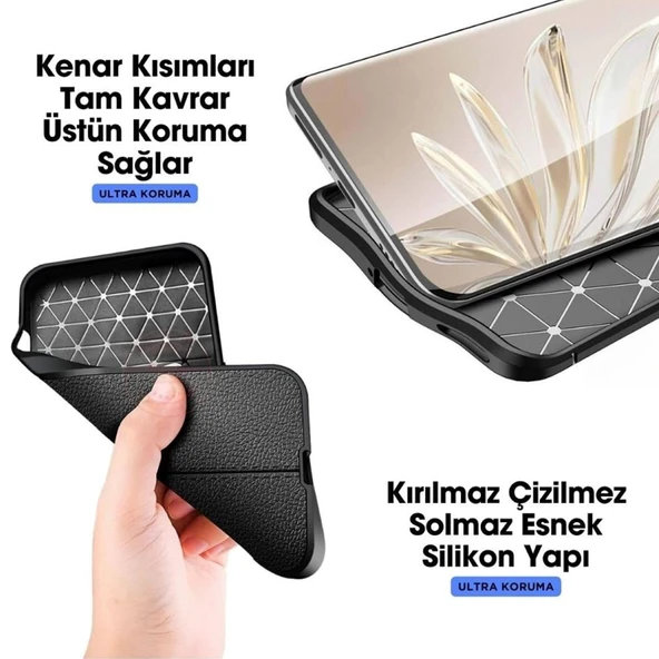 Samsung Galaxy A05 Kılıf Focus Deri Desen Silikon Kapak - 5