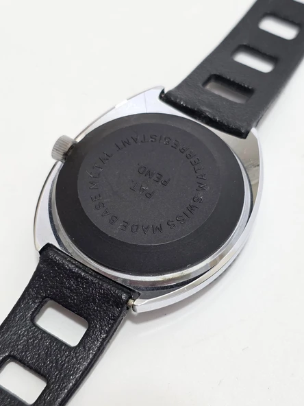 Nelco Ralli Yarış 40mm Deri Kordon Erkek Kol Saati 2.El - Resim 4