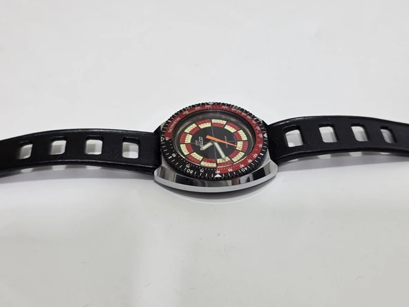 Nelco Ralli Yarış 40mm Deri Kordon Erkek Kol Saati 2.El - Resim 7