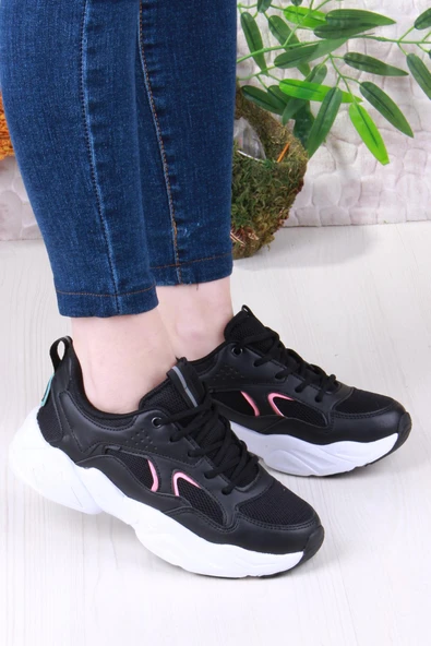 Fort 2107 LMB Rahat Hafif Kalın Taban Sneaker Kadın Spor Ayakkabı - Resim 11