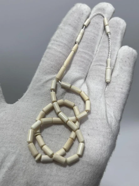 Kesme Fildişi Tesbih 6 Gram - Koleksiyonluk Fil Dişi Tespih - 3