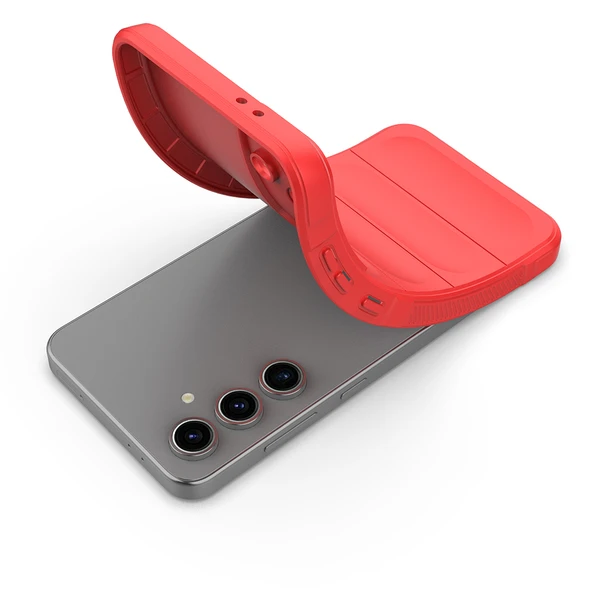 Samsung Galaxy S24 FE Kılıf Esnek TPU Oyuklu Arka Yüzey Tasarımlı Etnik Silikon Kapak - Resim 3