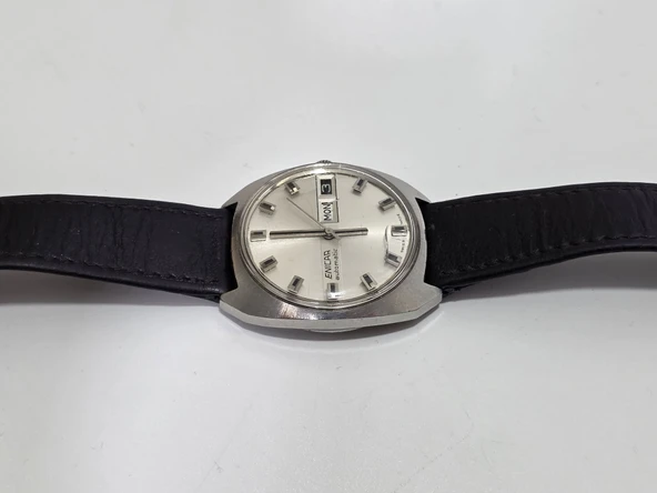 Enicar 37mm Deri Kordon Vintage Erkek Kol Saati 2.El - Resim 4