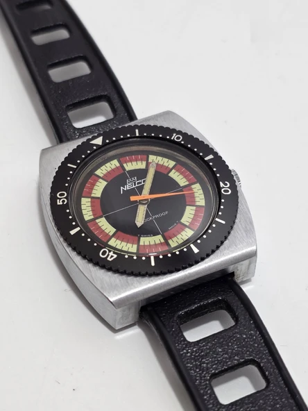 Nelco Shockproof 42,8x39,5mm Deri Kordon Erkek Kol Saati 2.El (Model 2) - Resim 5