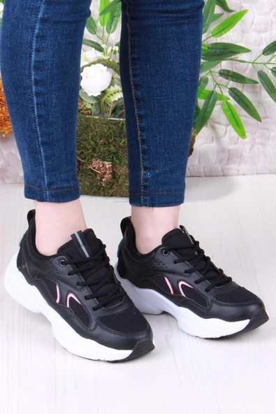 Fort 2107 LMB Rahat Hafif Kalın Taban Sneaker Kadın Spor Ayakkabı - Resim 12