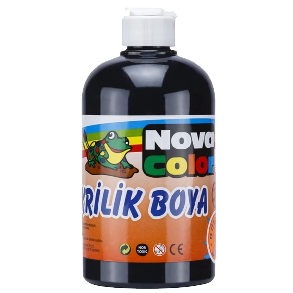 Nova Color Akrilik Boya 500 GR Siyah NC-386