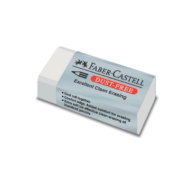 Faber Castell Dust Free Silgi Beyaz Küçük Boy No:30
