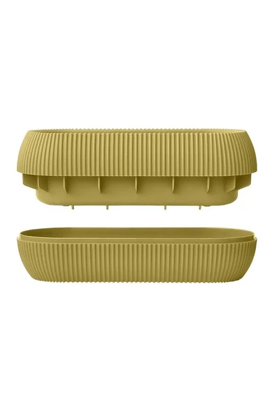 Omnipazar KRS-371 Dekoratif Plastik Mercan Uzun Saksı 0.55 Litre No 1 - Resim 11