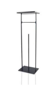 The Mia Tepsili Tuvalet Kağıdı Stand - Siyah - 54x15x12 Cm GLV0690