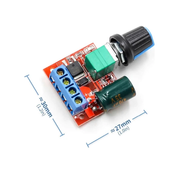 5A 35V Mini Dc Motor Pwm Potlu Hız Kontrol Devresi 90 Watt