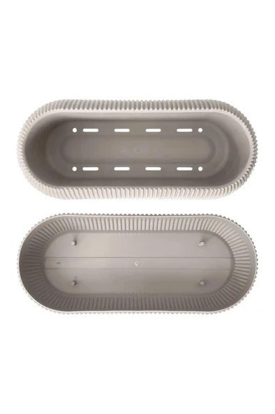 Omnipazar Mercan Dekoratif Sukulent Kaktüs Plastik Saksı Takımı 6'lı Set Bej - Resim 5