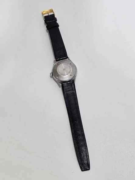 Junghans Trilastic 35.5mm Deri Kordon Kadın Kol Saati 2.El - Resim 5