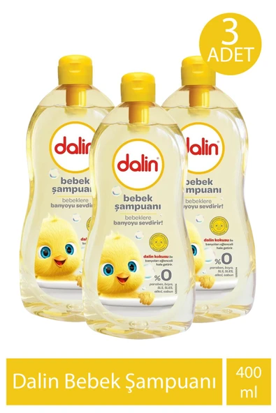 Dalin Bebek Şampuanı 400 ml 3 Adet