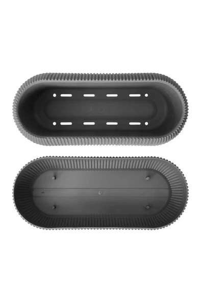 Omnipazar KRS-371 Dekoratif Plastik Mercan Uzun Saksı 0.55 Litre No 1 - Resim 6