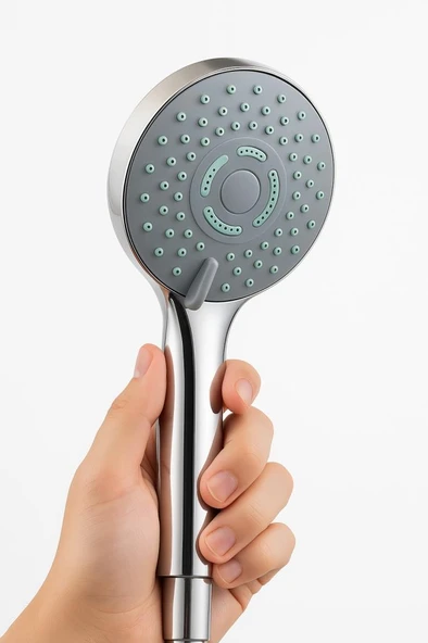 3 Foksiyonlu Krom Kaplama Duş Başlık,Hortum - Resim 2