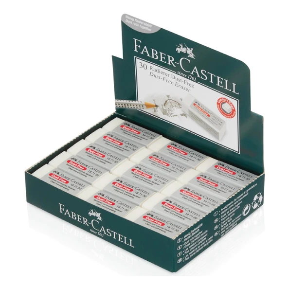 Faber Castell Dust Free Silgi No:30 Beyaz Silgi 30 Lu (1 Kutu)