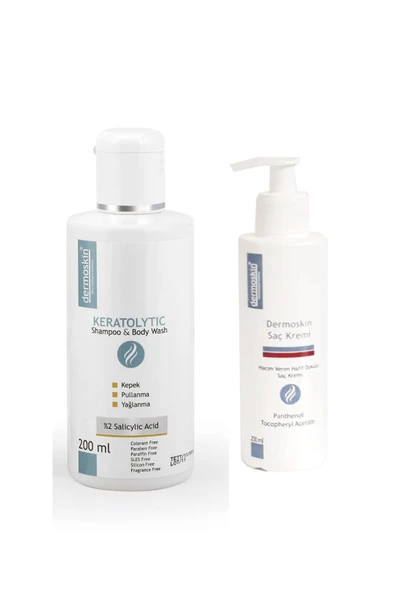Keratolytic Saç Ve Vücut Şampuanı + Saç Kremi Hediyeli Avantaj Paket 200 Ml